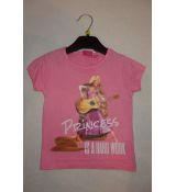 Dívčí tričko Princezna Locika Na vlásku růžové