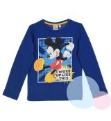 Tričko Mickey Mouse dlouhý rukáv tmavě modré
