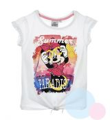 Dívčí tričko Minnie mouse bílé