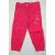 Dívčí jarní-letní plátěné kalhoty světle růžové