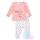 Kojenecký komplet Minnie tričko a polodupačky bílo-růžový