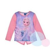 Dívčí tričko Frozen Ledové Království Elsa dlouhý rukáv růžové
