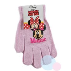 Dívčí rukavice Minnie Mouse světle růžové