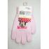 Dívčí rukavice Minnie Mouse světle růžové
