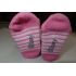 Dívčí kojenecké ponožky Minnie růžové pruhované