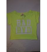 Dívčí krátké tričko neonově žluté