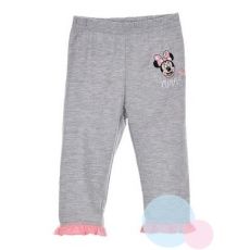Dívčí kojenecké kalhoty tepláčky Minnie Mouse šedé