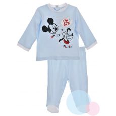 Kojenecká soupravička polodupačky a tričko Mickey Mouse a Pluto sv. modrá