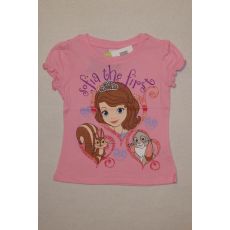 Dívčí tričko Sofie První krátký rukáv růžové
