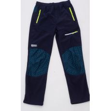 Chlapecké manšestrové kalhoty sportovní tmavě modré