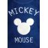 Chlapecká chlupatá mikina svetr Mickey baby tmavě modrá