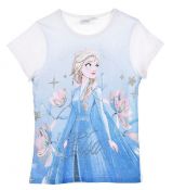 Tričko Frozen 2 Ledevé Království 2 bílé