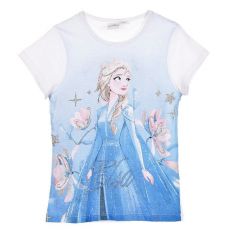 Tričko Frozen 2 Ledevé Království 2 bílé