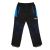 Chlapecké softshellové kalhoty zateplené fleesem černé s modrými koleny