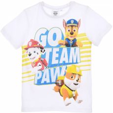Tričko Tlaková Patrola Go team paw bílé