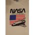 Tričko NASA s raketoplánem bílé