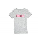 Tričko Friday dívčí šedé