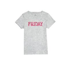 Tričko Friday dívčí šedé