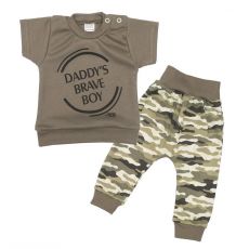 Komplet tričko a tepláčky Army boy