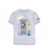 Pánské tričko Simpsonovi Homer šedé