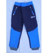 Dětské softshellové kalhoty zateplené flísem 2021 tmavě modro-modré