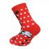Teplé ponožky s protiskluzem Minnie Mouse červené