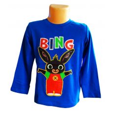 Tričko Bing dlouhý rukáv modré