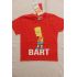 Tričko Bart Simpson červené