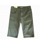 Chlapecké plátěné 3/4 kalhoty zelené
