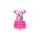 Šaty Minnie Mouse s tylovými kanýrky růžové