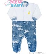 Kojenecký overal Light Jeansbaby bílý