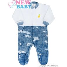 Kojenecký overal Light Jeansbaby bílý