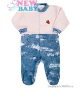 Kojenecký overal Light Jeansbaby růžový