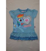 Dívčí tričko tunika šaty My little pony modré