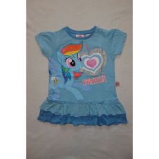 Dívčí tričko tunika šaty My little pony modré