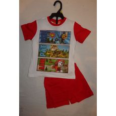 Chlapecké letní pyžamo Tlapková Patrola Paw Patrol červené