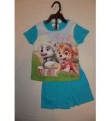Dívčí letní pyžamo Tlapková Patrola Paw Patrol tyrkysové