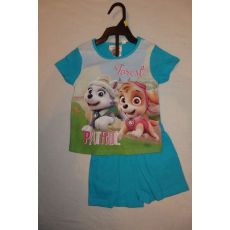 Dívčí letní pyžamo Tlapková Patrola Paw Patrol tyrkysové
