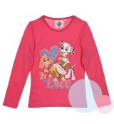 Dívčí tričko Tlapková Patrola Paw Patrol dlouhý rukáv malinové