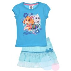 Komplet tričko a sukně Paw Patrol Tlapková Patrola tyrkysový