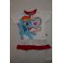 Dívčí tričko tunika šaty My Little Pony bílo-červené