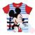 Kojenecké tričko Mickey Mouse krátký rukáv červené
