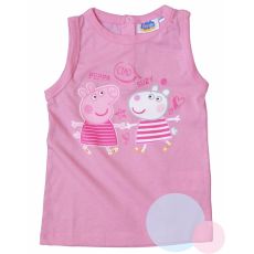 Tričko bez rukávů Peppa Pig růžové