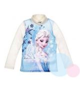 Dívčí rolák Frozen Ledové Království krémový