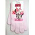 Dívčí rukavice Minnie Mouse světle růžové