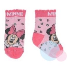 Dívčí kojenecké ponožky Minnie růžové