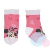 Dívčí kojenecké ponožky Minnie bílo-růžové