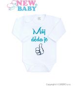 Kojenecké body s nápisem MŮJ DĚDA JE 1