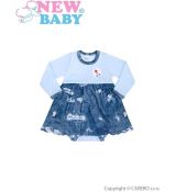 Kojenecké body se sukýnkou šatičky Light Jeansbaby