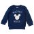 Chlapecká chlupatá mikina svetr Mickey baby tmavě modrá